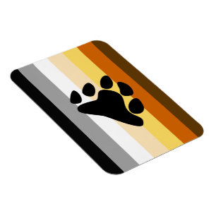 Magnet Flexible Drapeau de fierté de l'ours avec patte