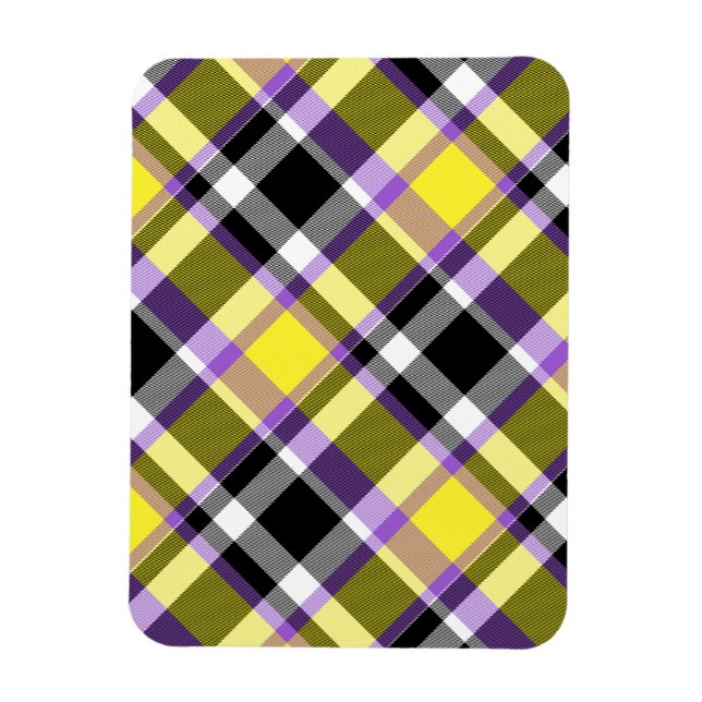 Magnet Flexible Drapeau de fierté éclectique boho non binaire à ca (Vertical)
