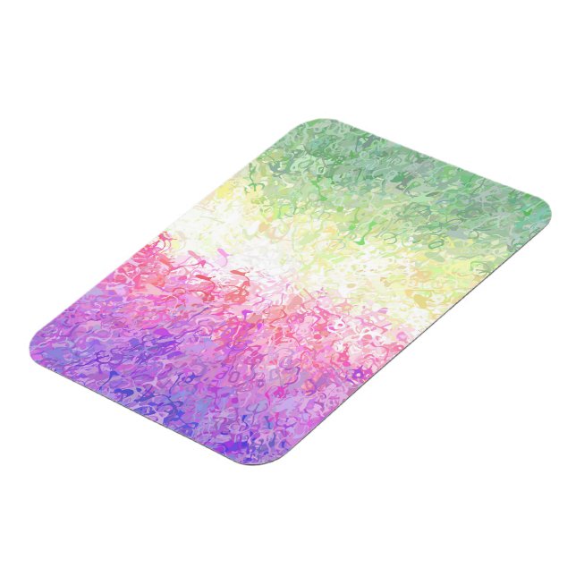 Magnet Flexible Drapeau de Fierté Genderdoe Abstrait Boho Trippy (Côté Gauche)
