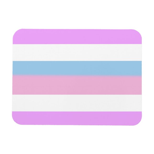 Magnet Flexible Drapeau de fierté intersexe (Horizontal)