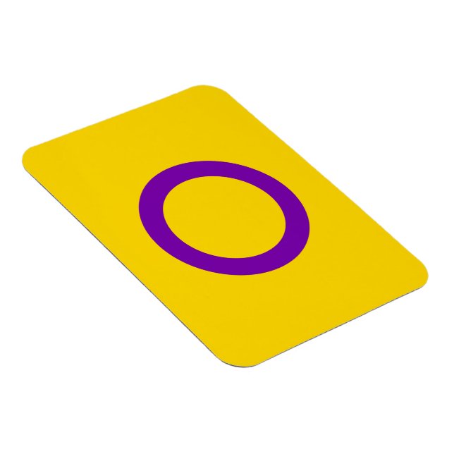 Magnet Flexible Drapeau de fierté intersexe (Côté Droit)