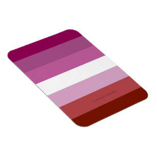 Magnet Flexible Drapeau de fierté lesbienne de SlipperyJoe féminin