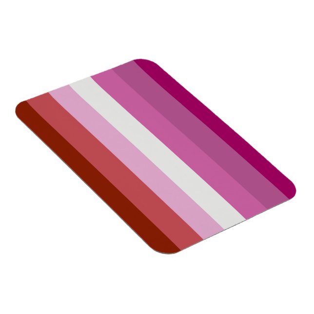 Magnet Flexible Drapeau de fierté lesbienne (Origine) (Côté Droit)