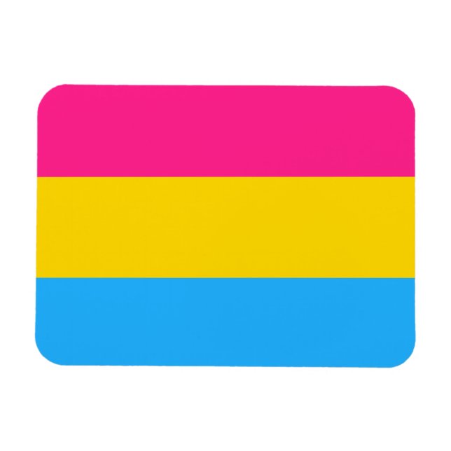 Magnet Flexible Drapeau de fierté Pansexual LGBTQ (Horizontal)