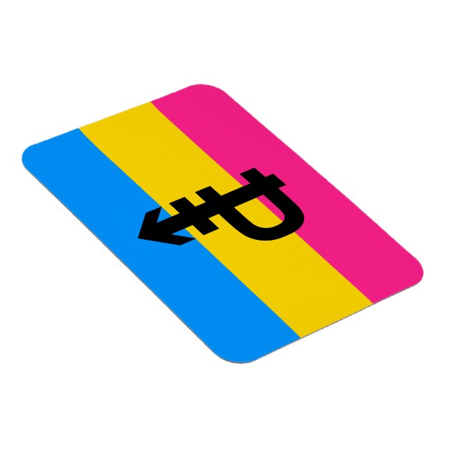 Magnet Flexible Drapeau de fierté pansexuelle (Côté Droit)