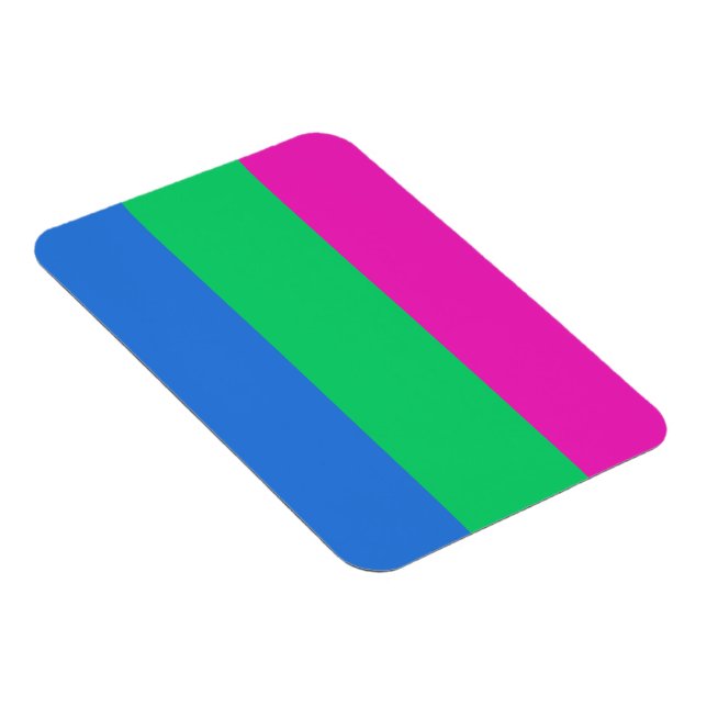 Magnet Flexible Drapeau de fierté polysexuelle (Côté Droit)