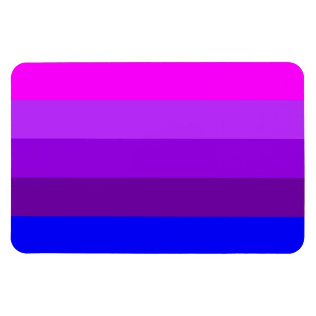 Magnet Flexible Drapeau de fierté transgenre alternatif (Horizontal)