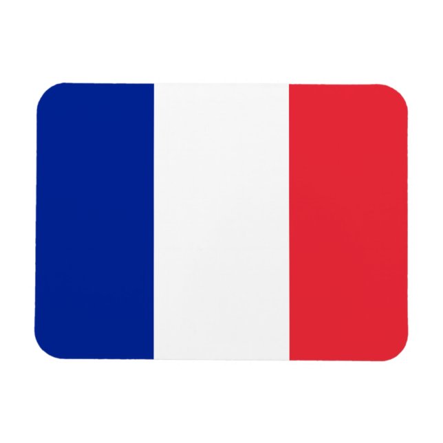 Magnet Flexible Drapeau de France, Drapeau national de Tricolor (Horizontal)