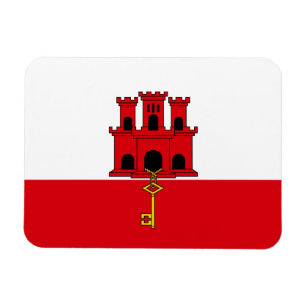 Magnet Flexible Drapeau de Gibraltar