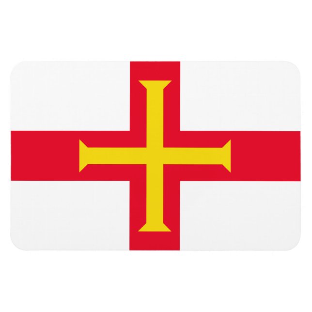 Magnet Flexible Drapeau de Guernesey (Horizontal)