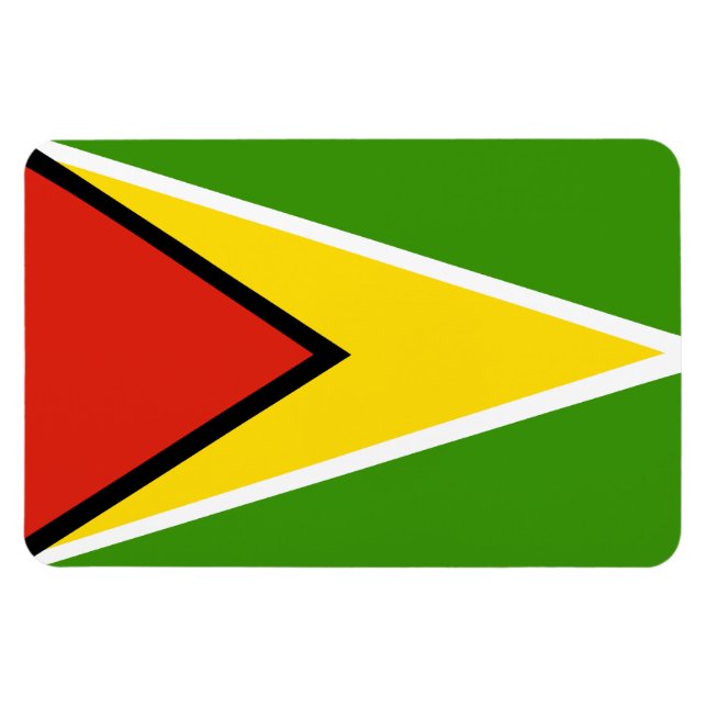 Magnet Flexible Drapeau de Guyana (Horizontal)
