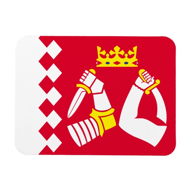 Magnet Flexible Drapeau de Karelia Nord (Horizontal)