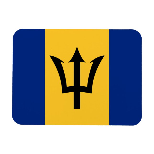 Magnet Flexible Drapeau de la Barbade (Horizontal)