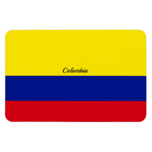 Magnet Flexible Drapeau de la Colombie, étiqueté