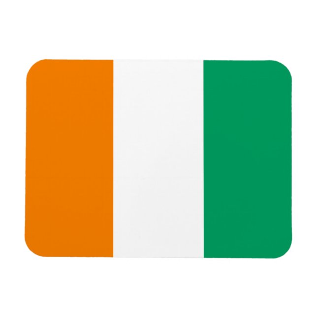 Magnet Flexible Drapeau de la Côte d'Ivoire (Horizontal)