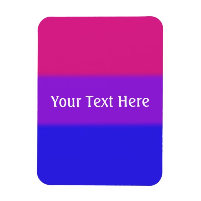 Magnet Flexible Drapeau de la fierté bisexuelle tombée (Vertical)