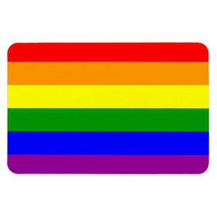 Magnet Flexible Drapeau de la fierté gay / Drapeau arc-en-ciel