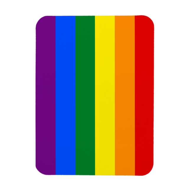 Magnet Flexible Drapeau de la fierté gay totale (Vertical)