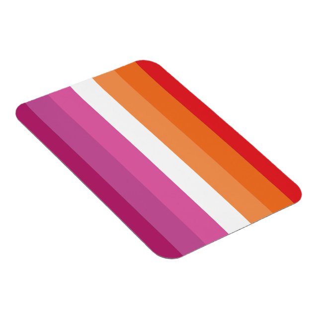 Magnet Flexible Drapeau de la fierté lesbienne (Côté Droit)