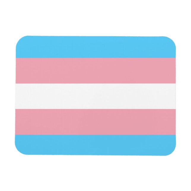 Magnet Flexible Drapeau de la fierté transgenre - LGBT Rainbow (Horizontal)
