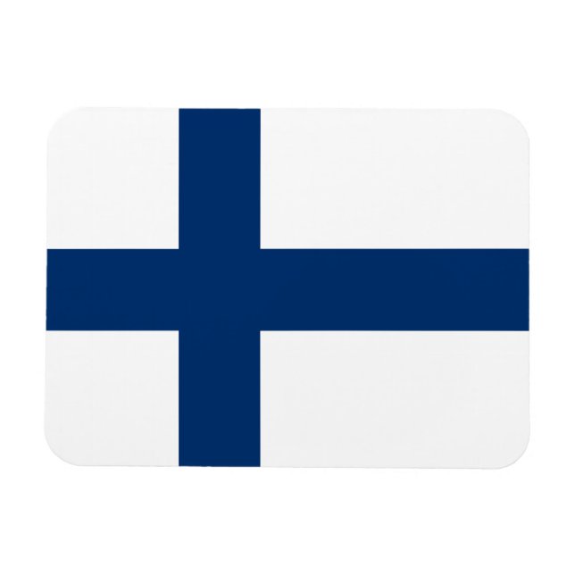 Magnet Flexible Drapeau de la Finlande (Horizontal)