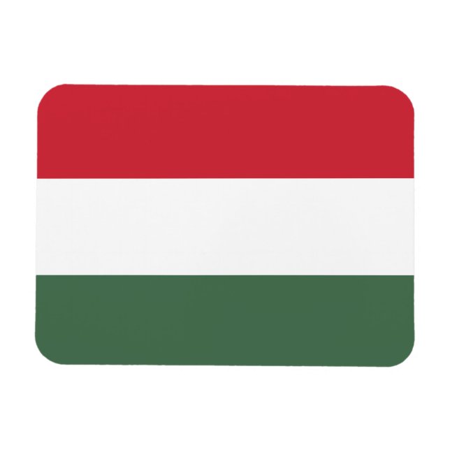 Magnet Flexible Drapeau de la Hongrie (Horizontal)