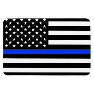 Magnet Flexible Drapeau de la police Thin Blue Line
