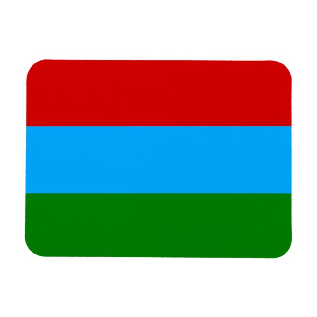 Magnet Flexible Drapeau de la République de Carélie (Horizontal)