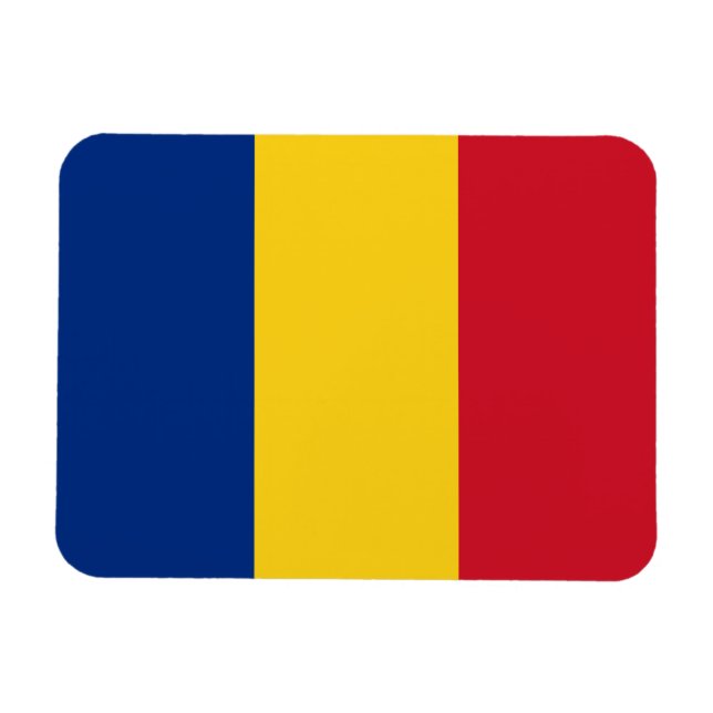 Magnet Flexible Drapeau de la Roumanie (Horizontal)