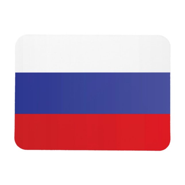 Magnet Flexible Drapeau de la Russie (Horizontal)