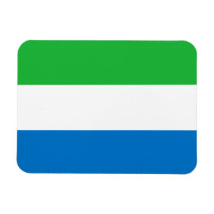 Magnet Flexible Drapeau de la Sierra Leone