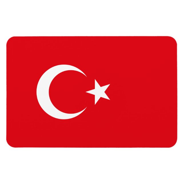 Magnet Flexible Drapeau de la Turquie (Horizontal)