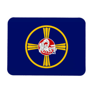 Magnet Flexible Drapeau de la ville d'Omaha (Nebraska)