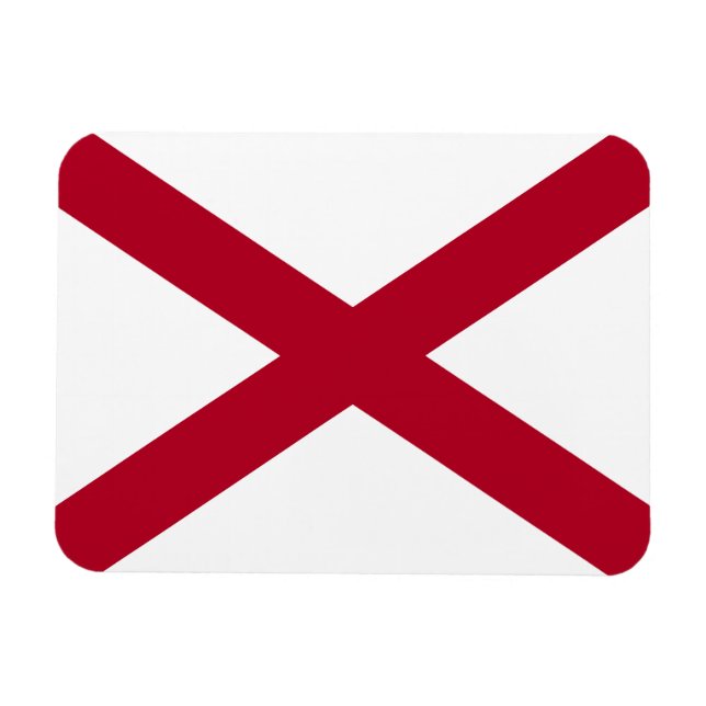 Magnet Flexible Drapeau de l'Alabama (Horizontal)