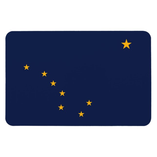 Magnet Flexible Drapeau de l'Alaska (Horizontal)