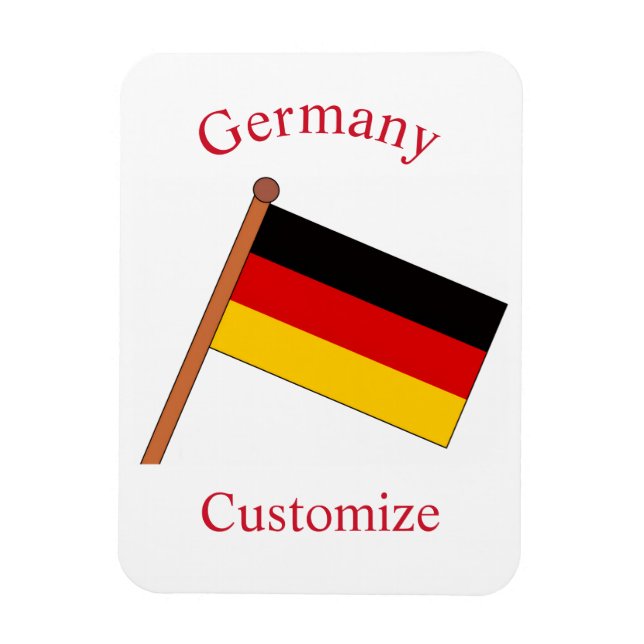Magnet Flexible Drapeau de l'Allemagne Thunder_Cove (Vertical)