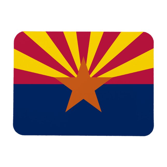 Magnet Flexible Drapeau de l'Arizona (Horizontal)