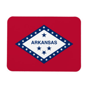 Magnet Flexible Drapeau de l'Arkansas