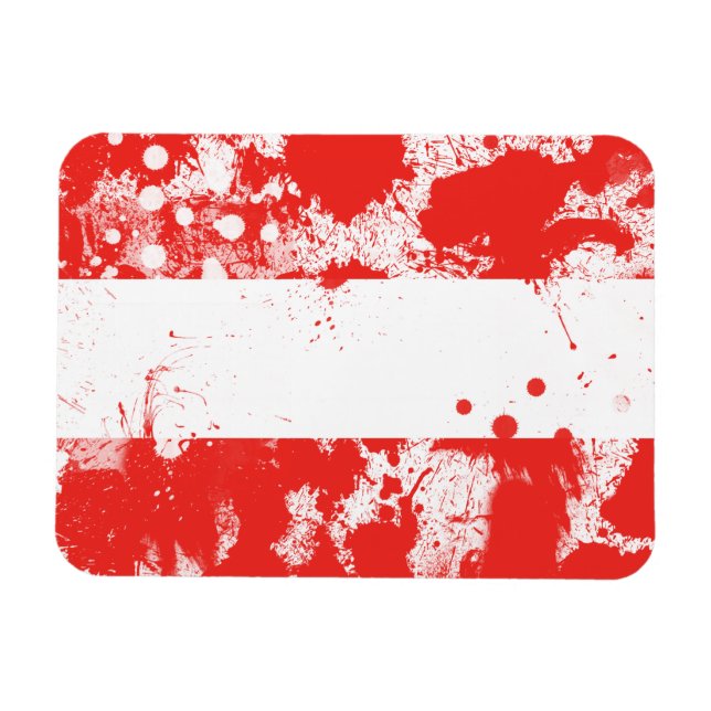 Magnet Flexible Drapeau de l'Autriche (Horizontal)