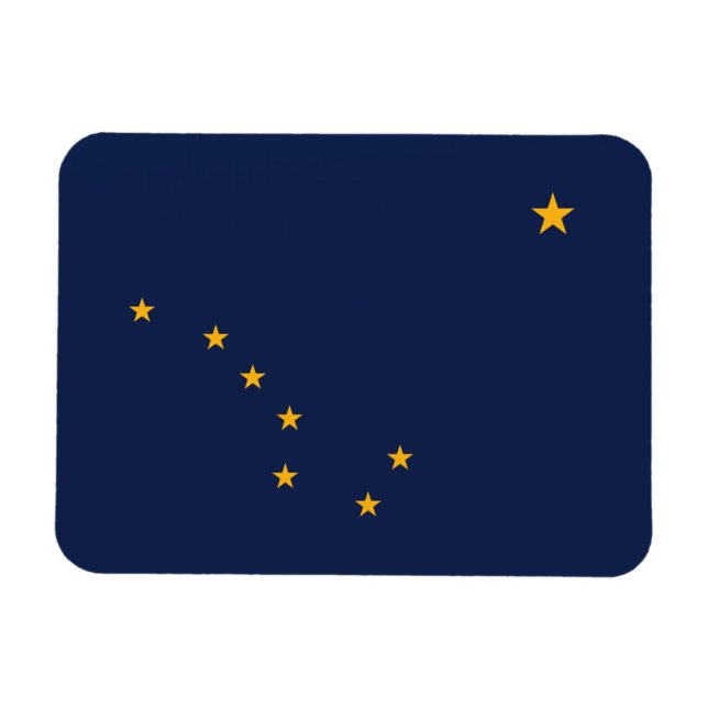 Magnet Flexible Drapeau de l'État d'Alaska (Horizontal)