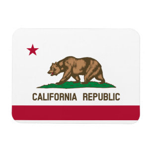 Magnet Flexible Drapeau de l'État de la République de Californie