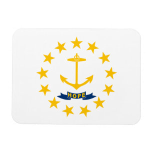 Magnet Flexible Drapeau de l'État de Rhode Island