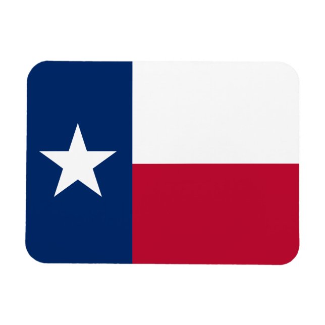 Magnet Flexible Drapeau de l'État du Texas (Horizontal)