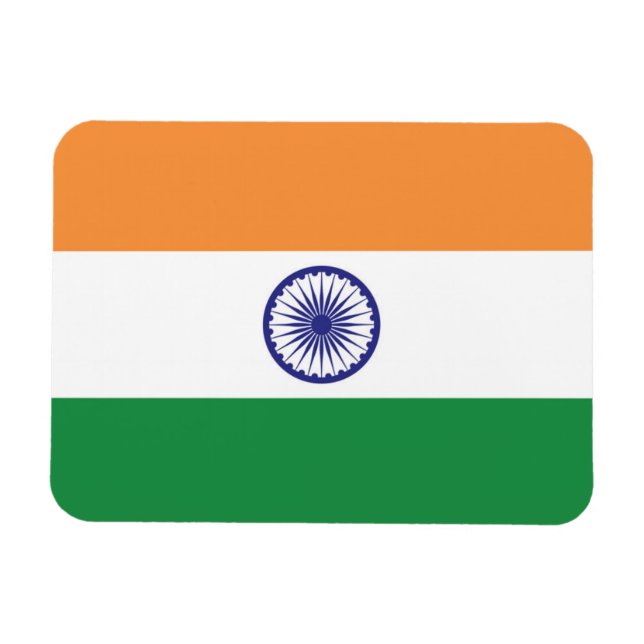Magnet Flexible Drapeau de l'Inde (Horizontal)