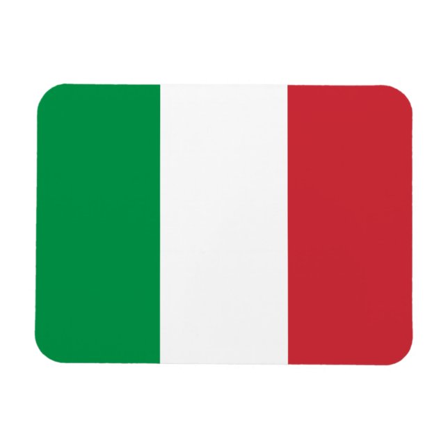 Magnet Flexible Drapeau de l'Italie (Horizontal)
