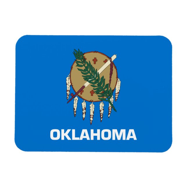 Magnet Flexible Drapeau de l'Oklahoma (Horizontal)