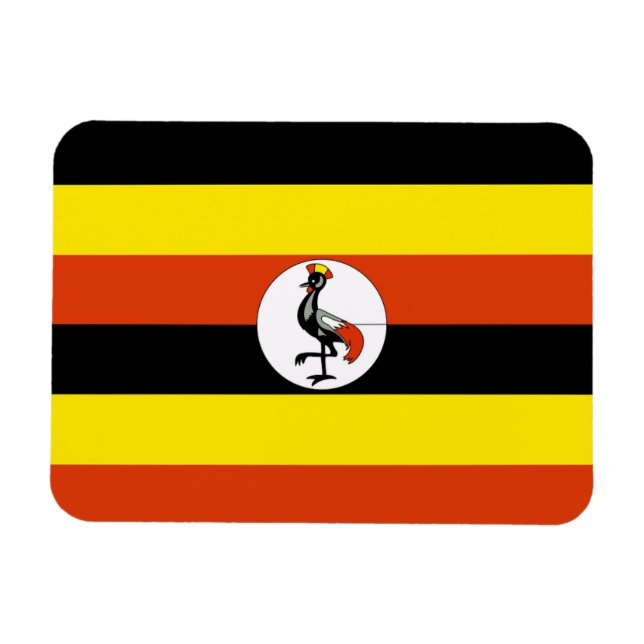 Magnet Flexible Drapeau de l'Ouganda (Horizontal)