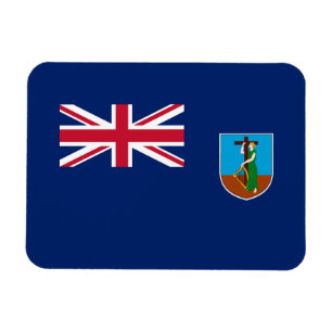 Magnet Flexible Drapeau de Montserrat