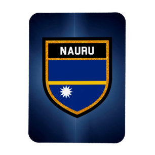 Magnet Flexible Drapeau de Nauru