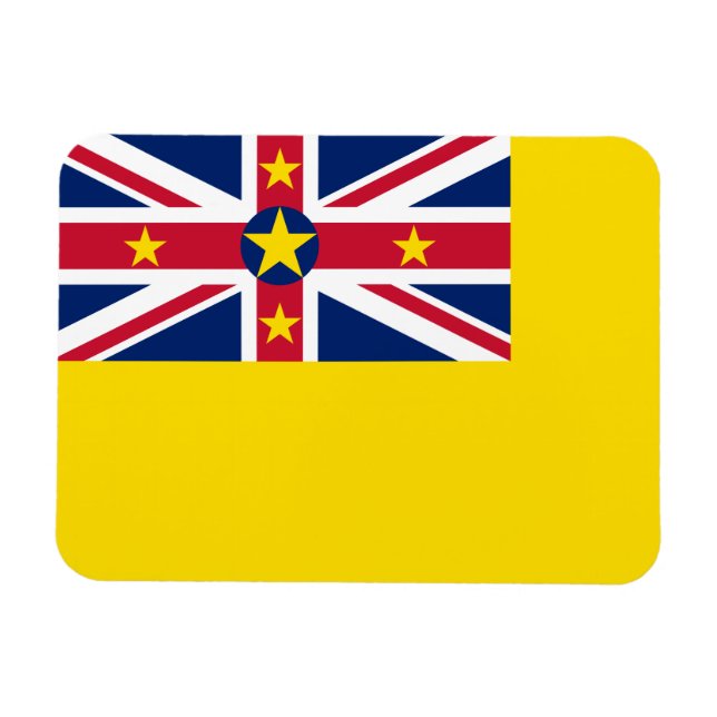 Magnet Flexible Drapeau de Niue (Horizontal)